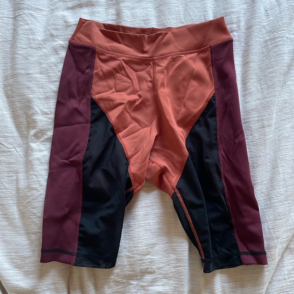 SECNDNTURE mesh paneled biker shorts